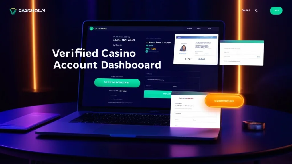 Verifizierungsseite mit Ausweisdokumenten und Zahlungsformular in dunkler Casino-Optik